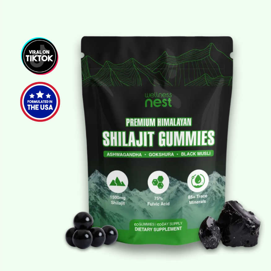 Wellness Nest Shilajit Gummies - Viral on TikTok, Formulated in USA